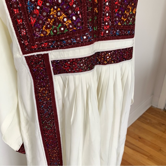 Tatreez Afghan Embroidered Dress Robe - Picture 3 of 9